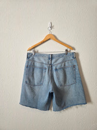 Madewell Relaxed Long Denim Shorts (31)
