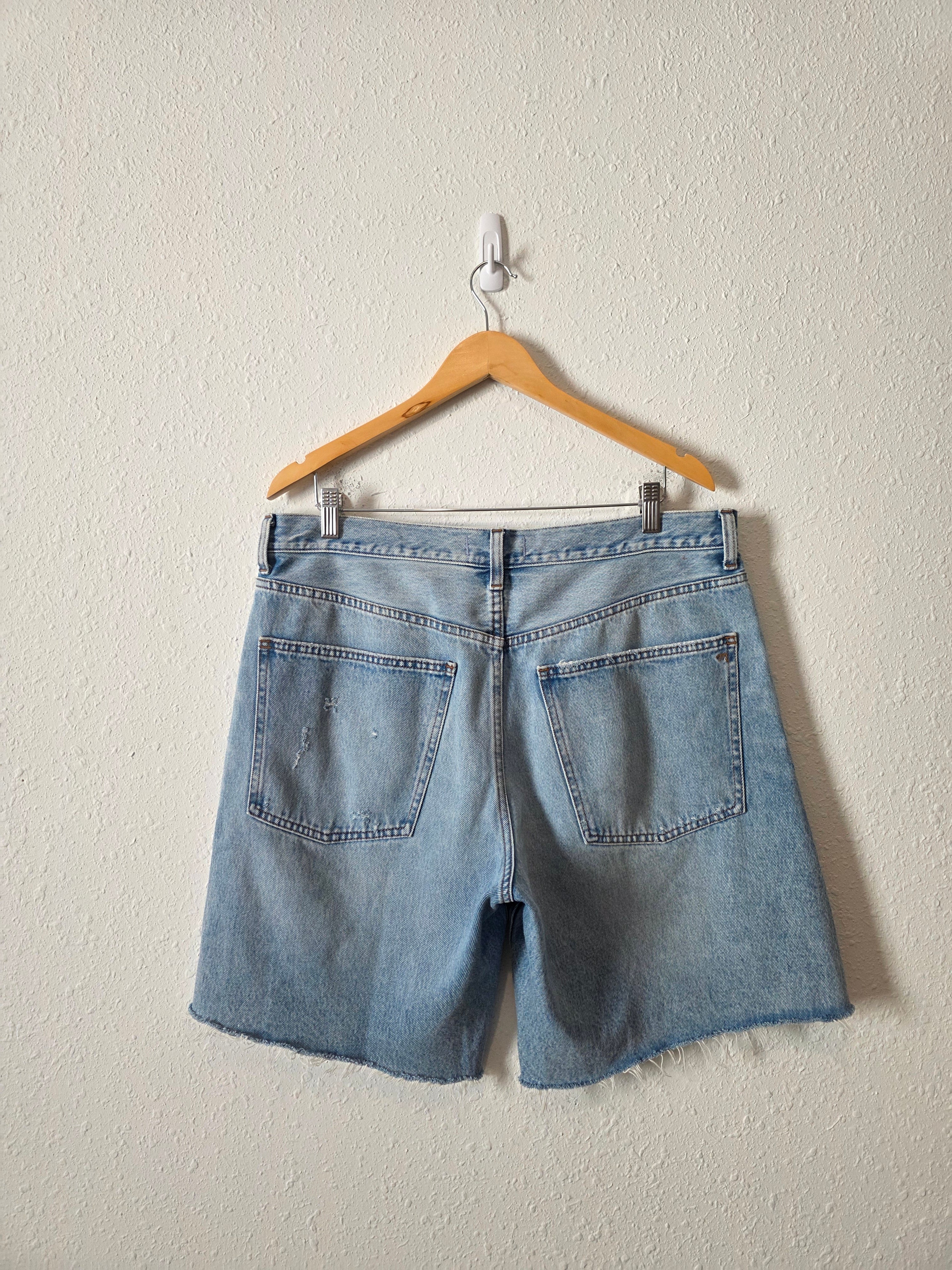 Madewell Relaxed Long Denim Shorts (31)