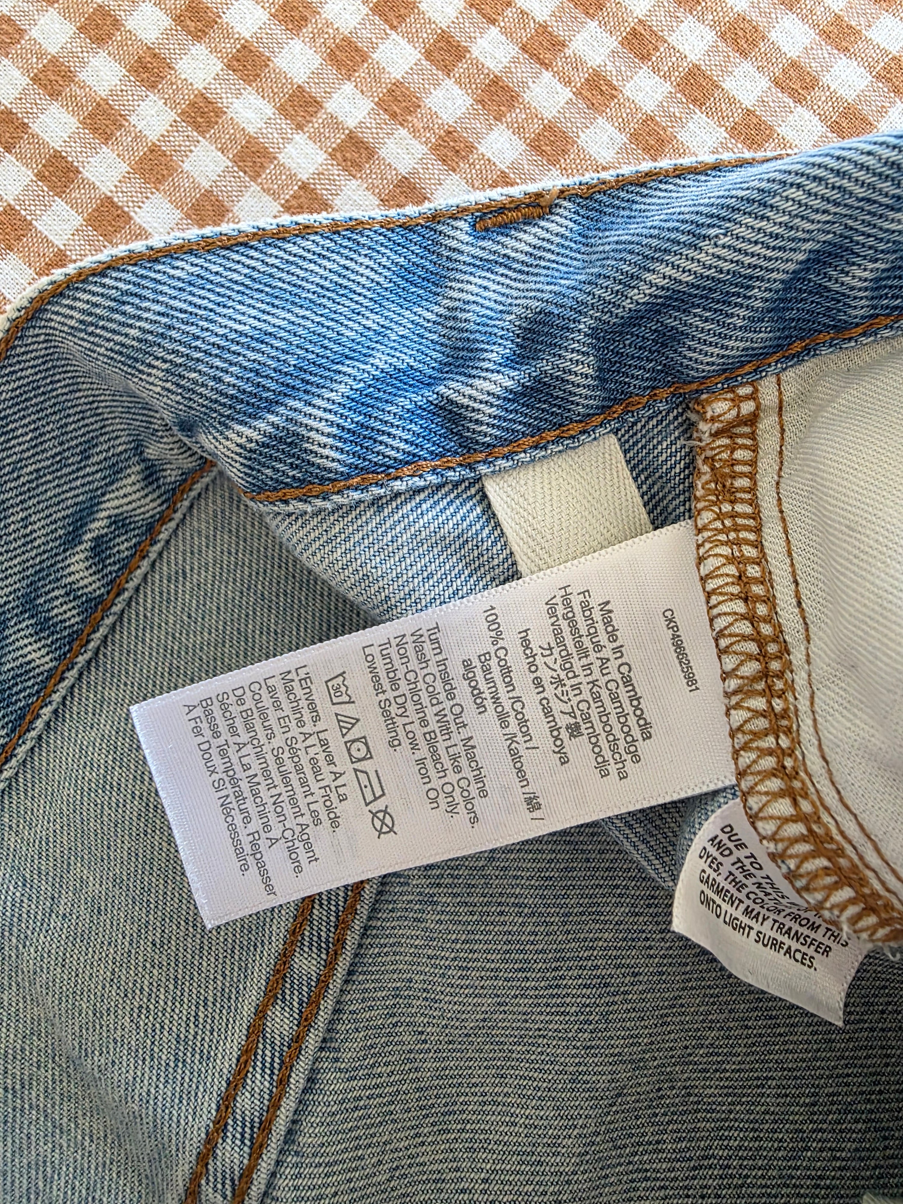 Madewell Relaxed Long Denim Shorts (31)
