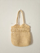 Raffia Straw Beachy Bag