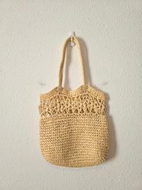 Raffia Straw Beachy Bag