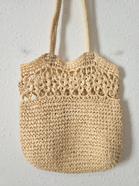 Raffia Straw Beachy Bag