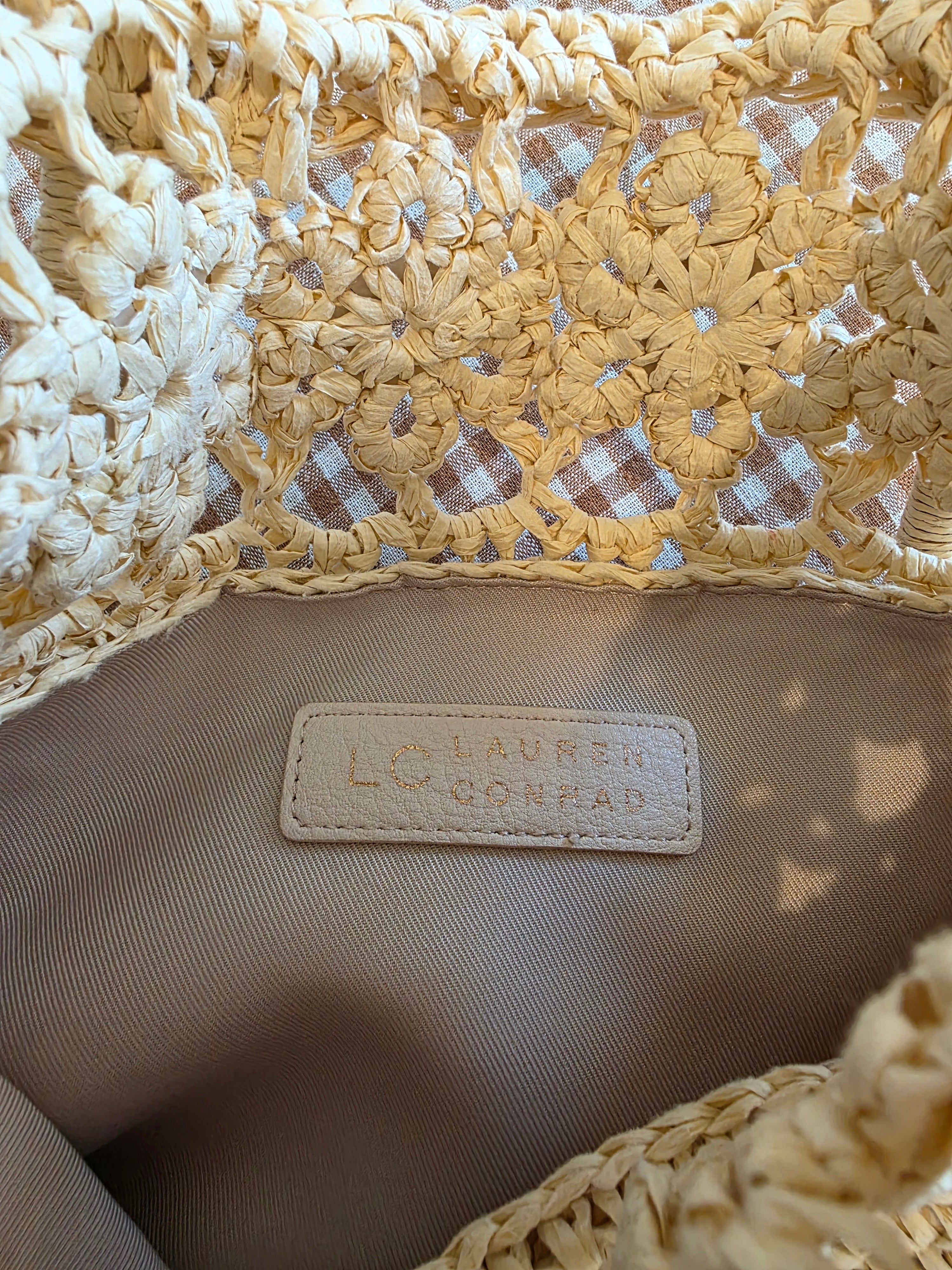 Raffia Straw Beachy Bag
