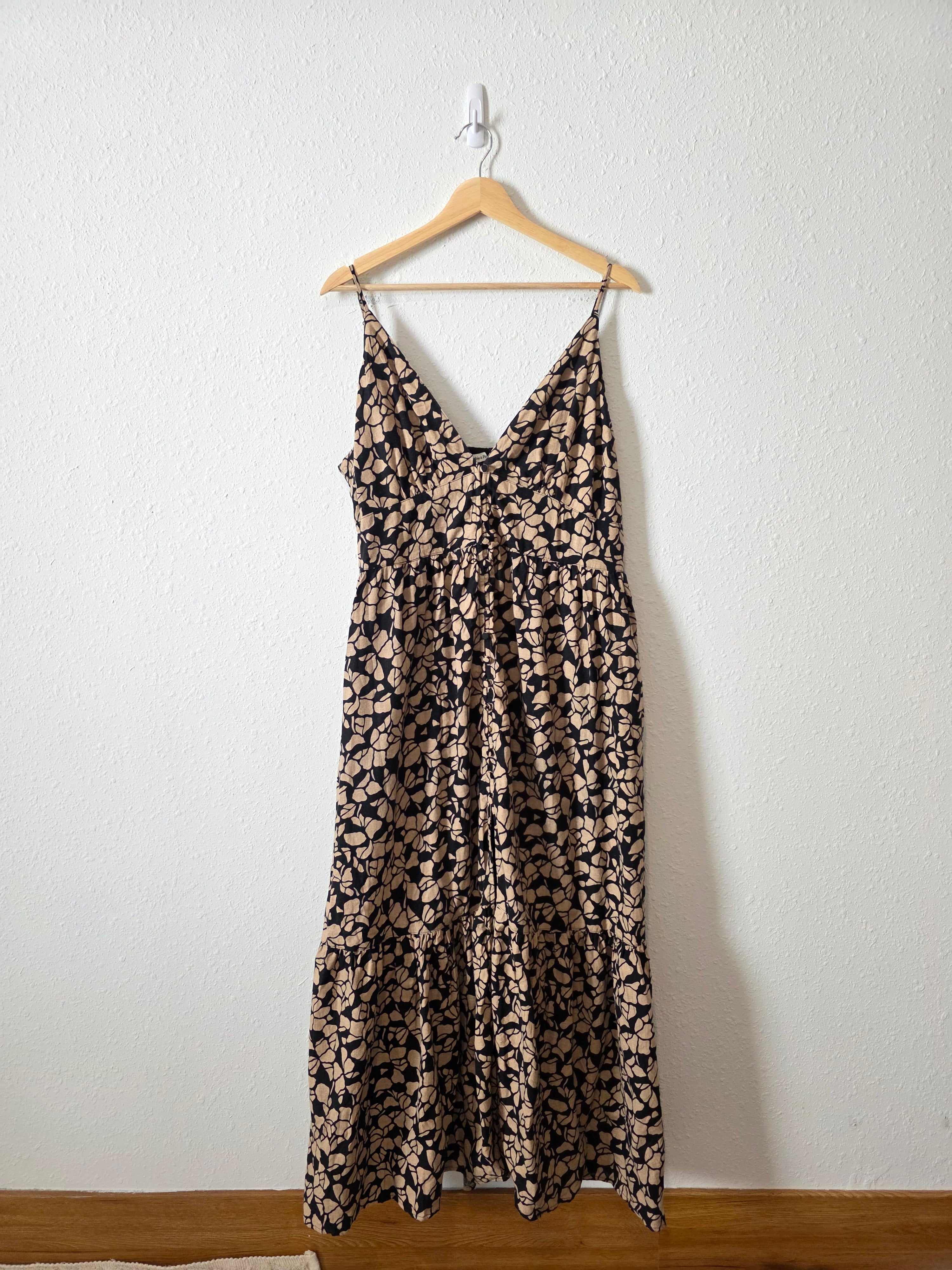 Abercrombie Linen Blend Maxi Dress (XL)
