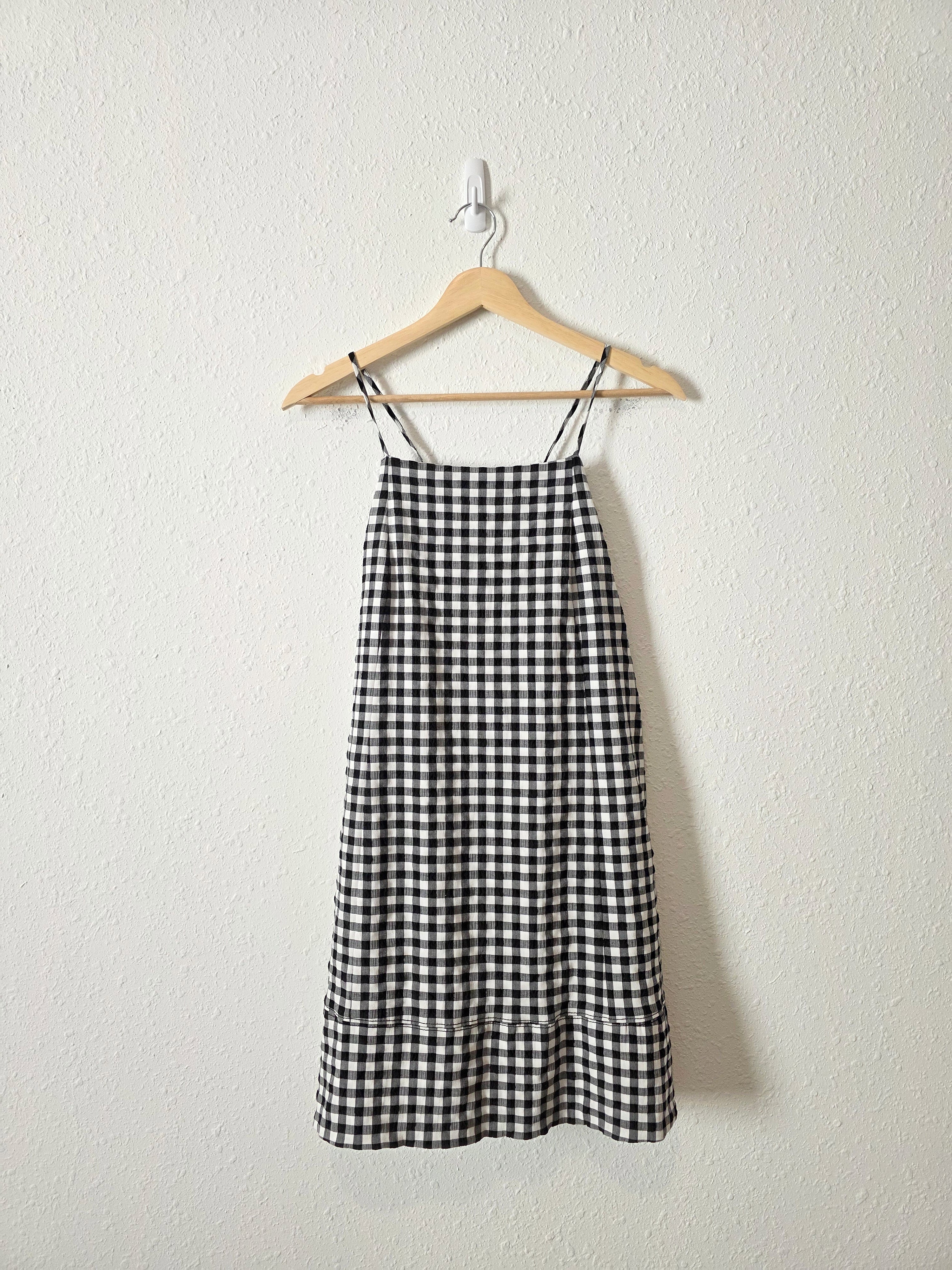 Anthropologie Gingham Mini Dress (M)