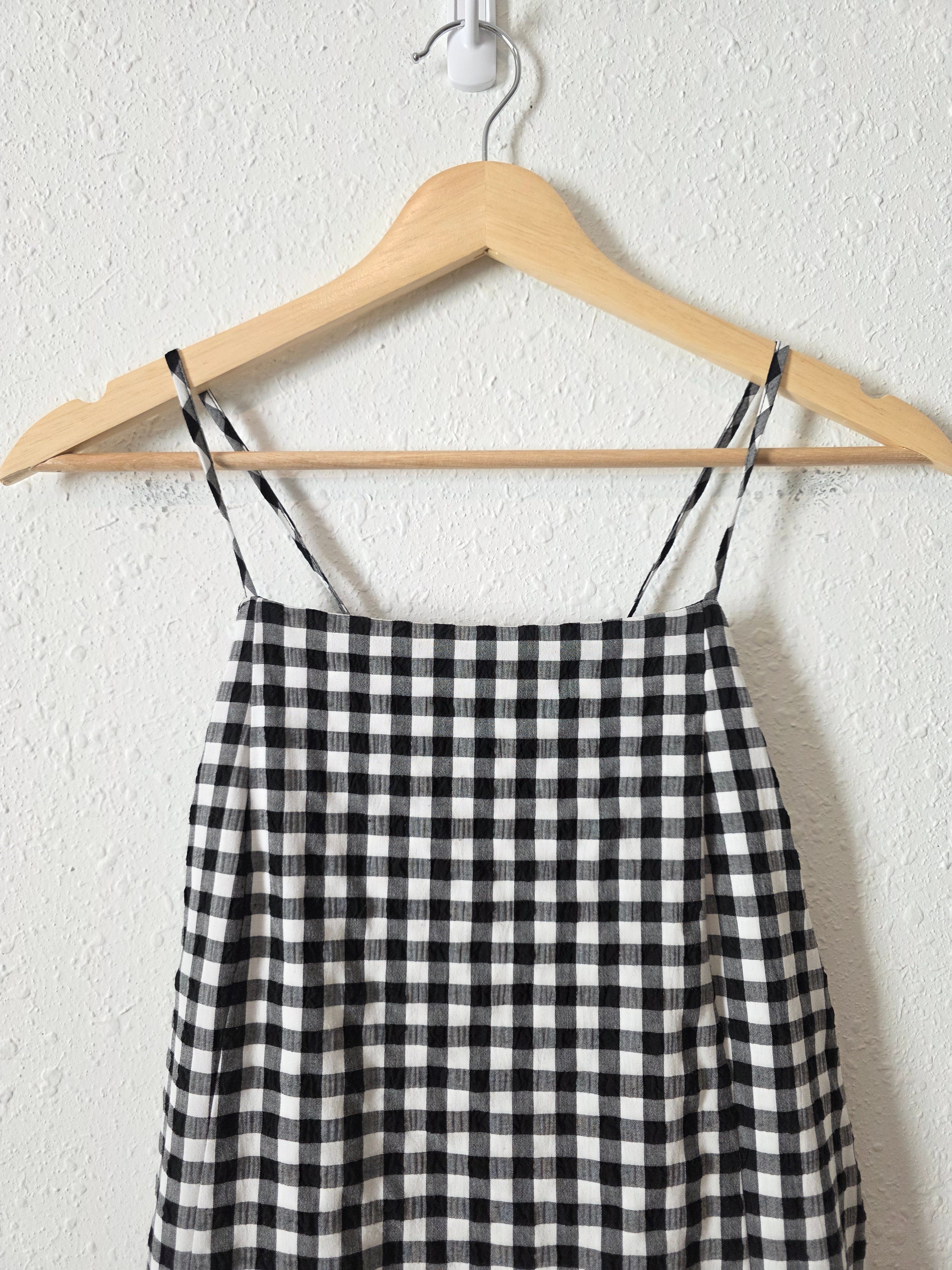Anthropologie Gingham Mini Dress (M)