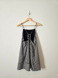 Anthropologie Gingham Mini Dress (M)