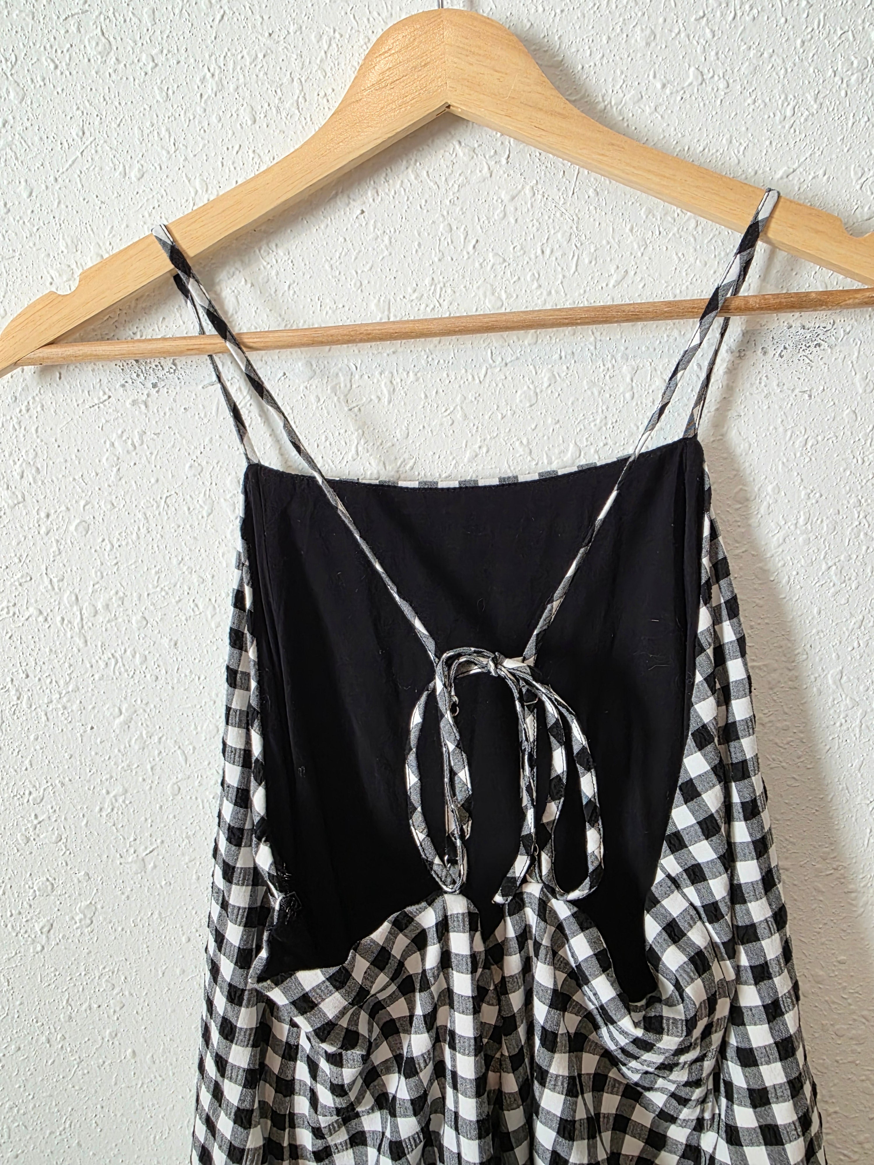 Anthropologie Gingham Mini Dress (M)