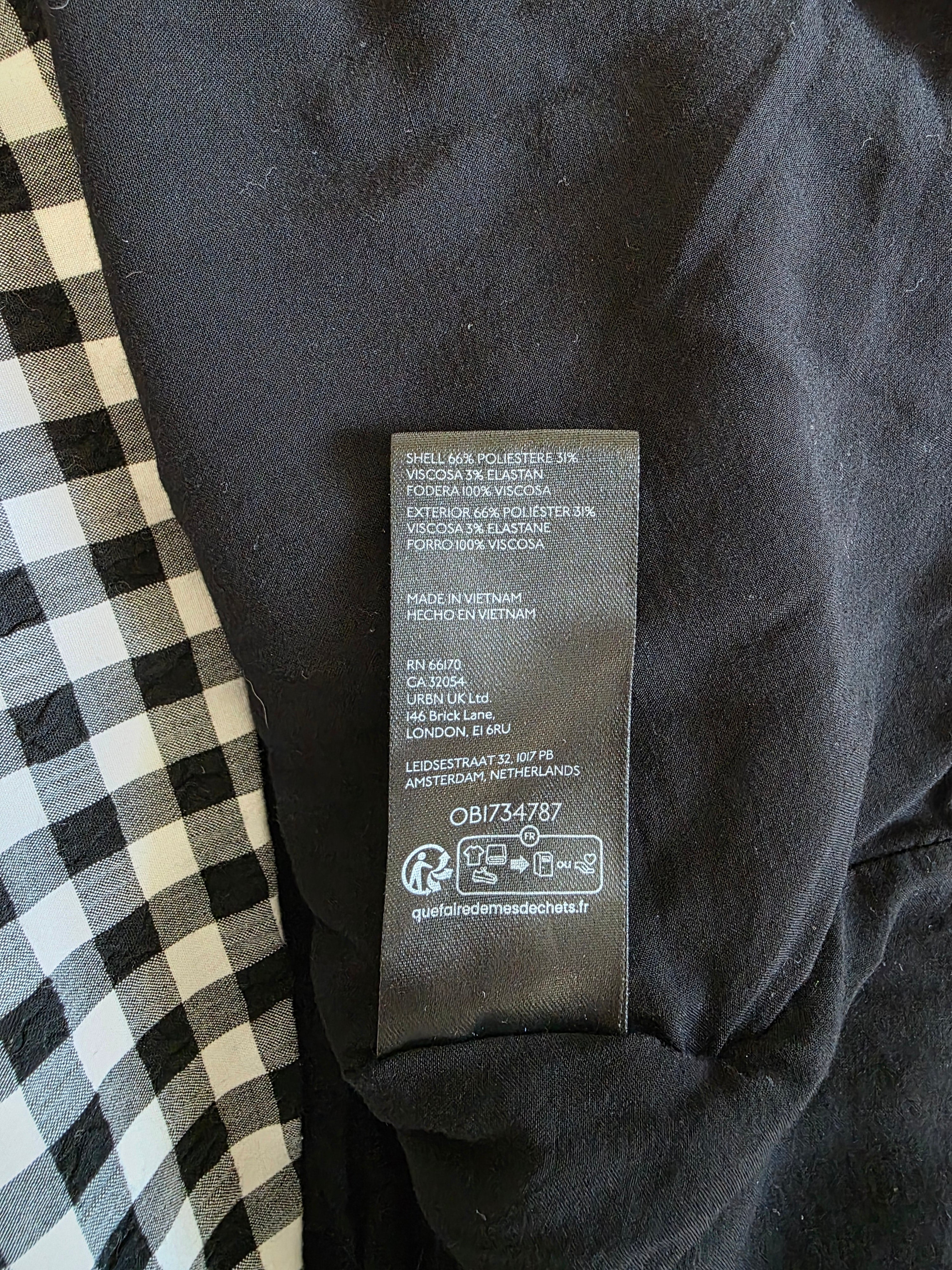 Anthropologie Gingham Mini Dress (M)