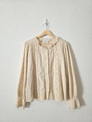 Calypso Embroidered Cotton Top (L)