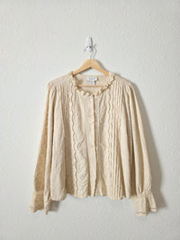 Calypso Embroidered Cotton Top (L)