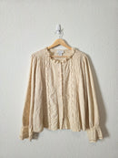 Calypso Embroidered Cotton Top (L)
