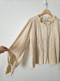 Calypso Embroidered Cotton Top (L)