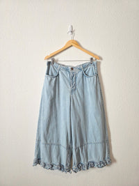 Free People Wide Leg Bloomer Jeans (L)