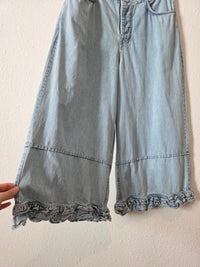 Free People Wide Leg Bloomer Jeans (L)
