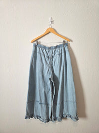Free People Wide Leg Bloomer Jeans (L)