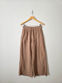 Pact Organic Cotton Wide Leg Pants (M)