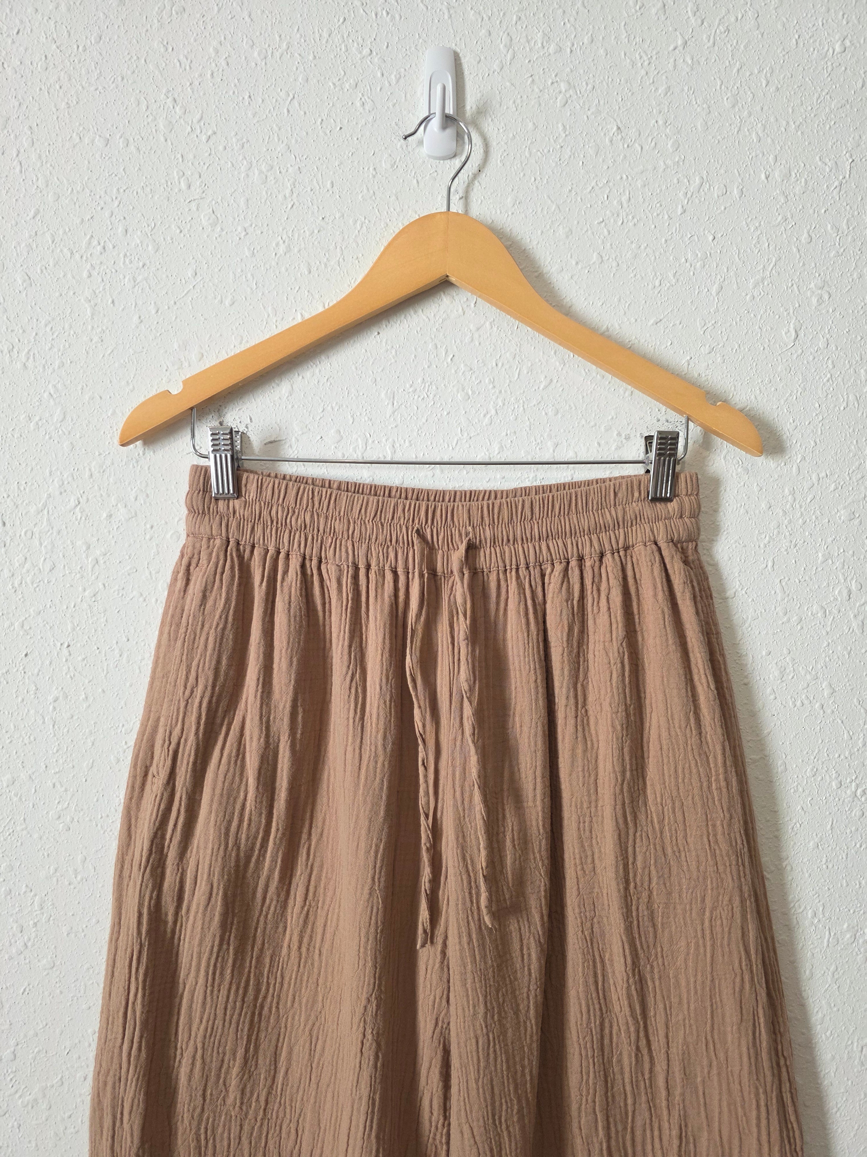 Pact Organic Cotton Wide Leg Pants (M)