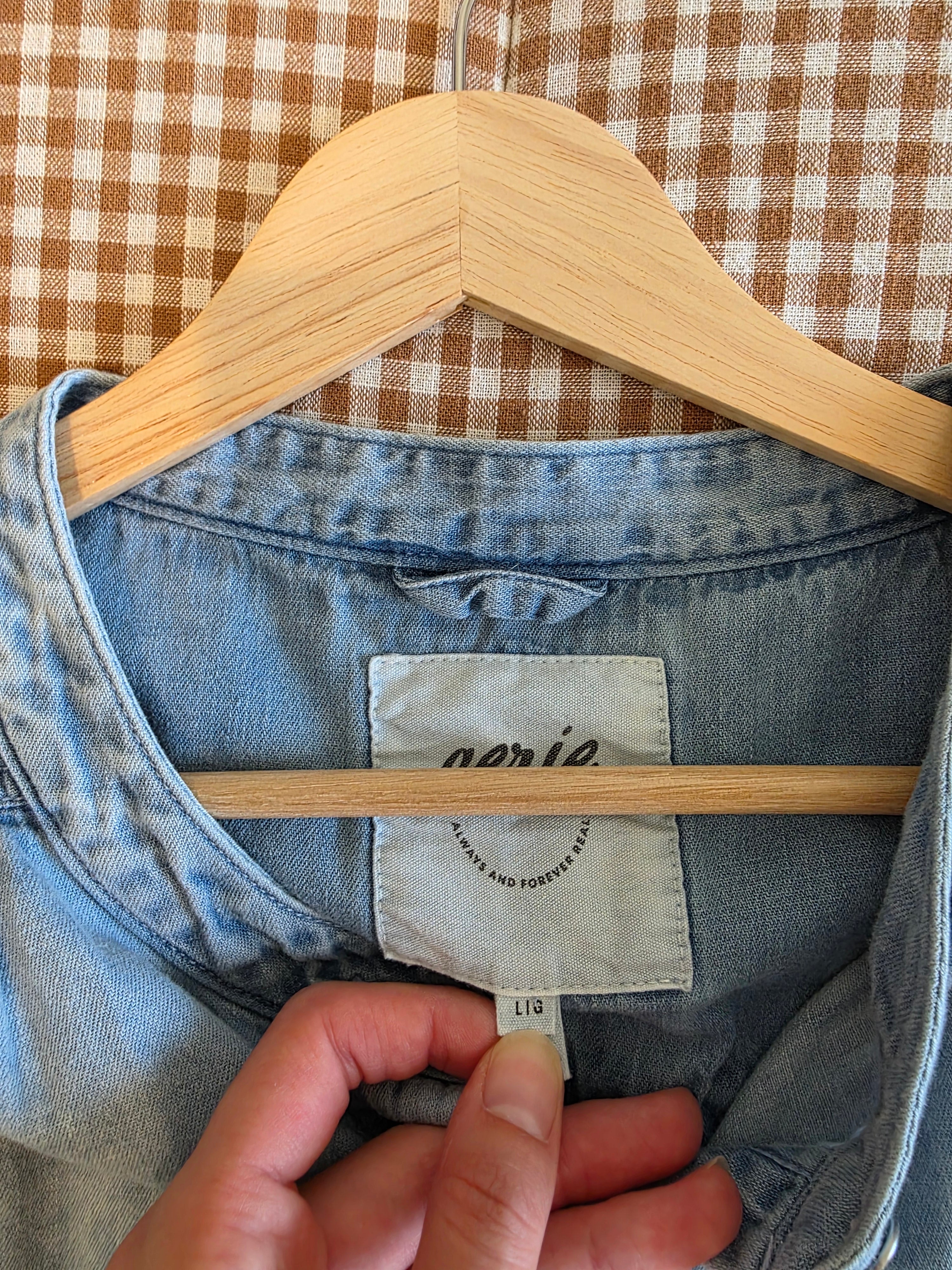 Aerie Oversized Denim Shirt (L)