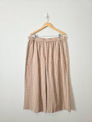 Shiny By Nature Gingham Wide Leg Pants (2X)