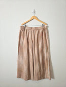 Shiny By Nature Gingham Wide Leg Pants (2X)