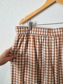 Shiny By Nature Gingham Wide Leg Pants (2X)