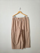 Shiny By Nature Gingham Wide Leg Pants (2X)