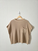 Neutral Boxy Knit Top (2X)