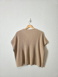 Neutral Boxy Knit Top (2X)