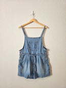 Relaxed Denim Shortalls (S)