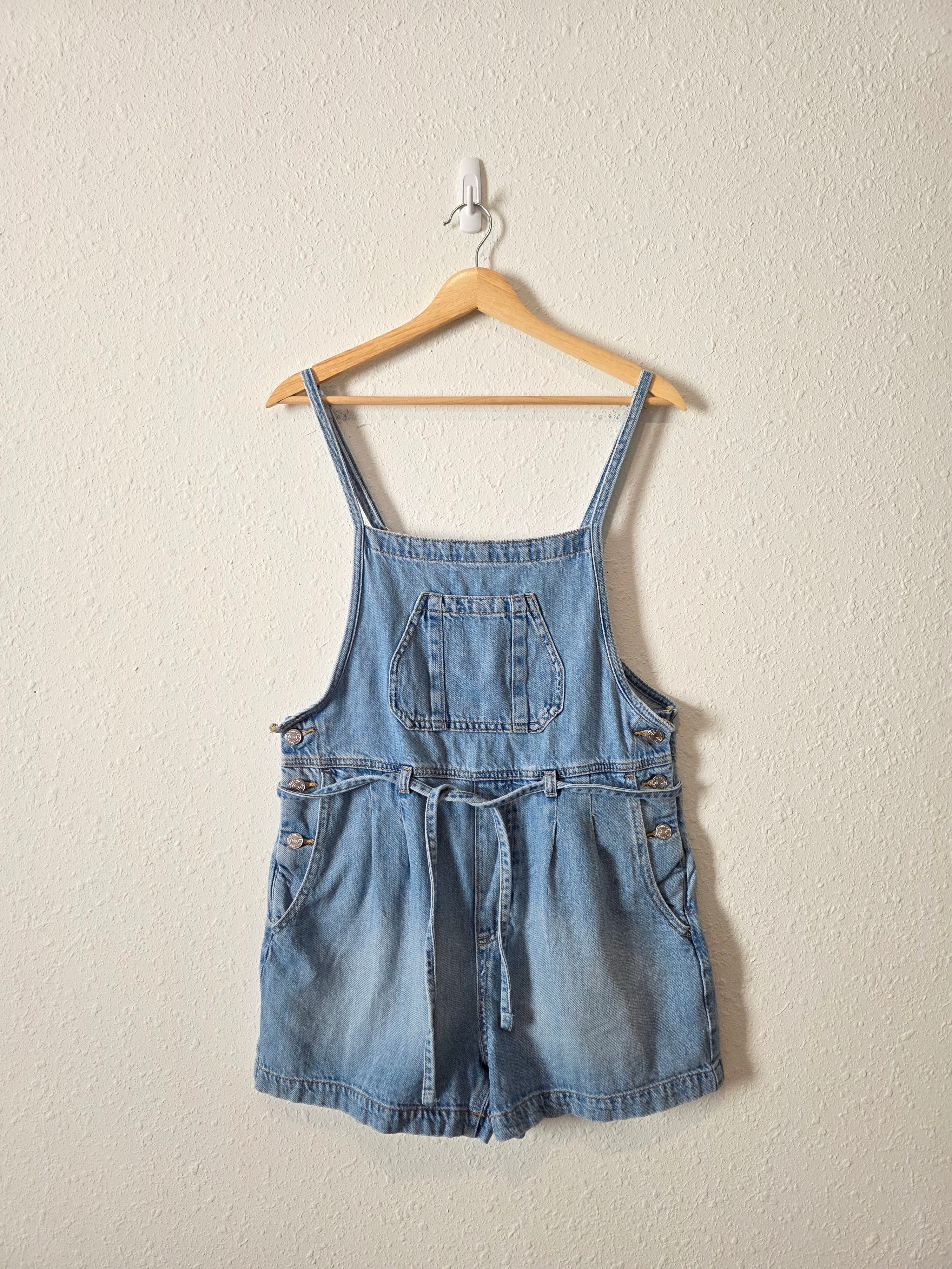Relaxed Denim Shortalls (S)