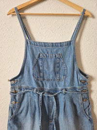 Relaxed Denim Shortalls (S)