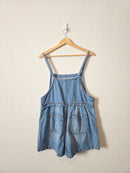 Relaxed Denim Shortalls (S)