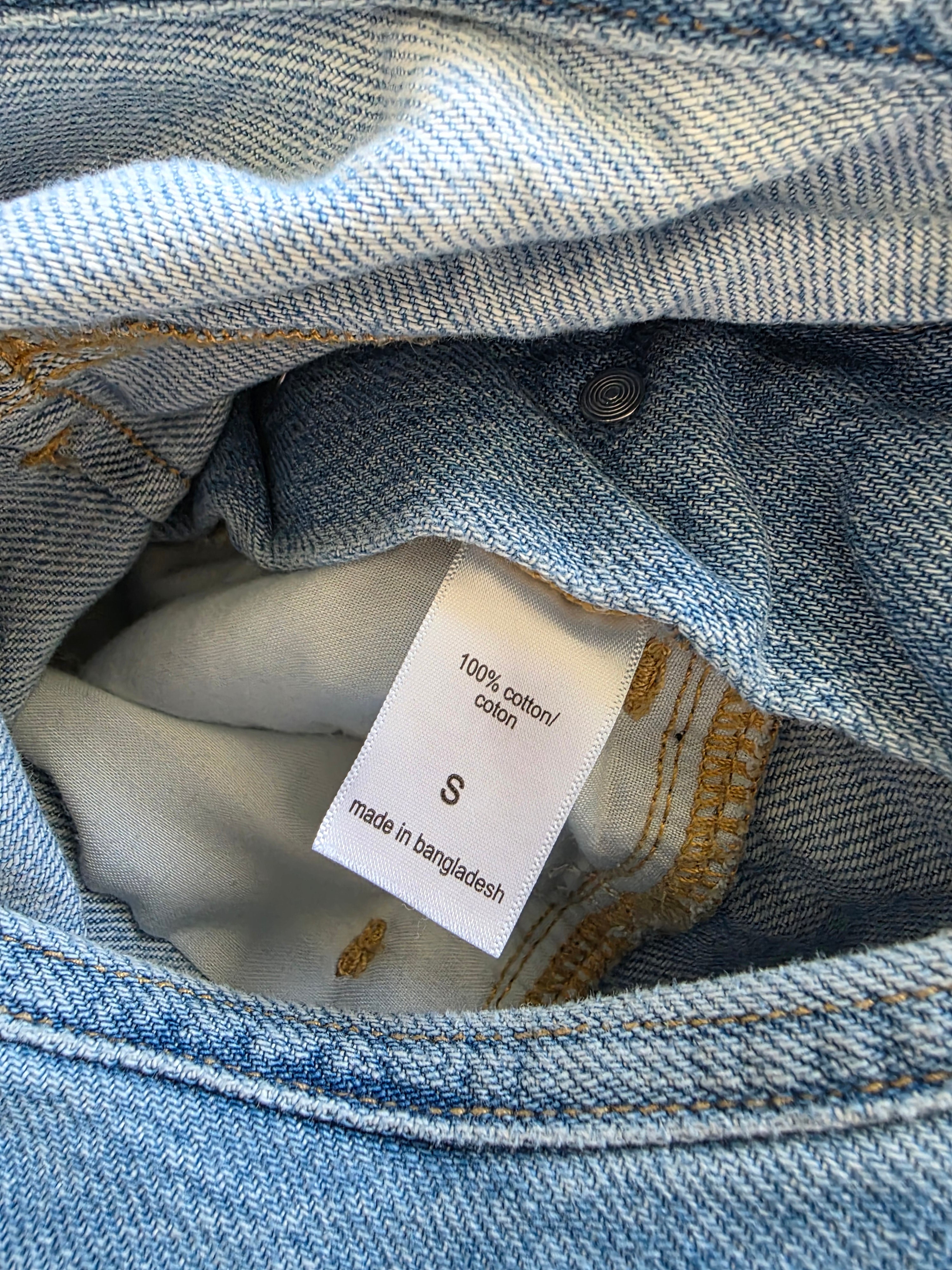 Relaxed Denim Shortalls (S)