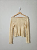 Natural Life Floral Lace Top (M)