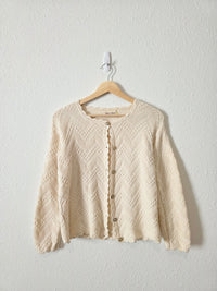 Textured Organic Cotton Cardigan (M)