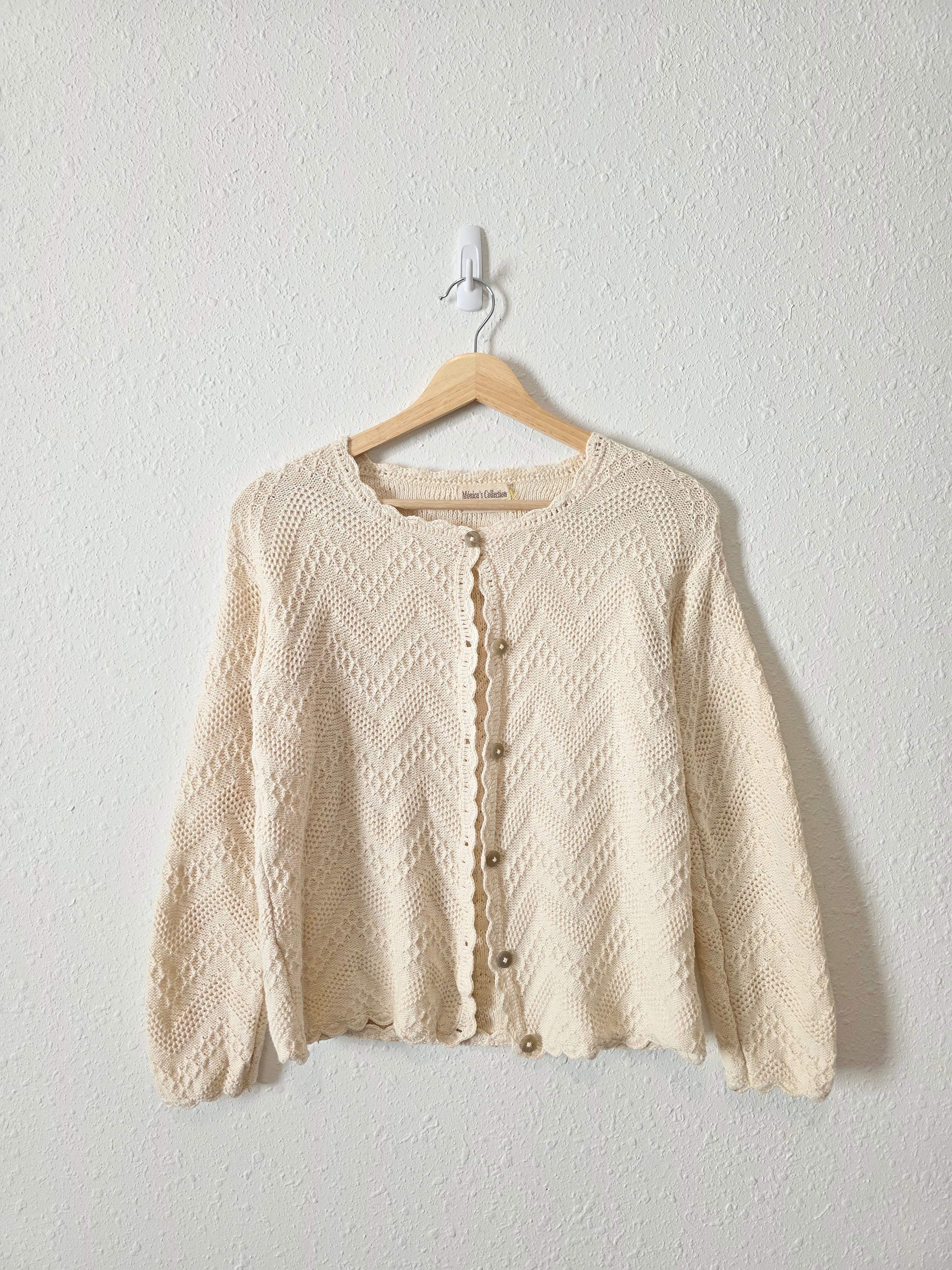 Textured Organic Cotton Cardigan (M)