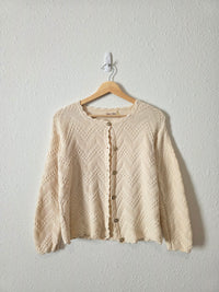 Textured Organic Cotton Cardigan (M)