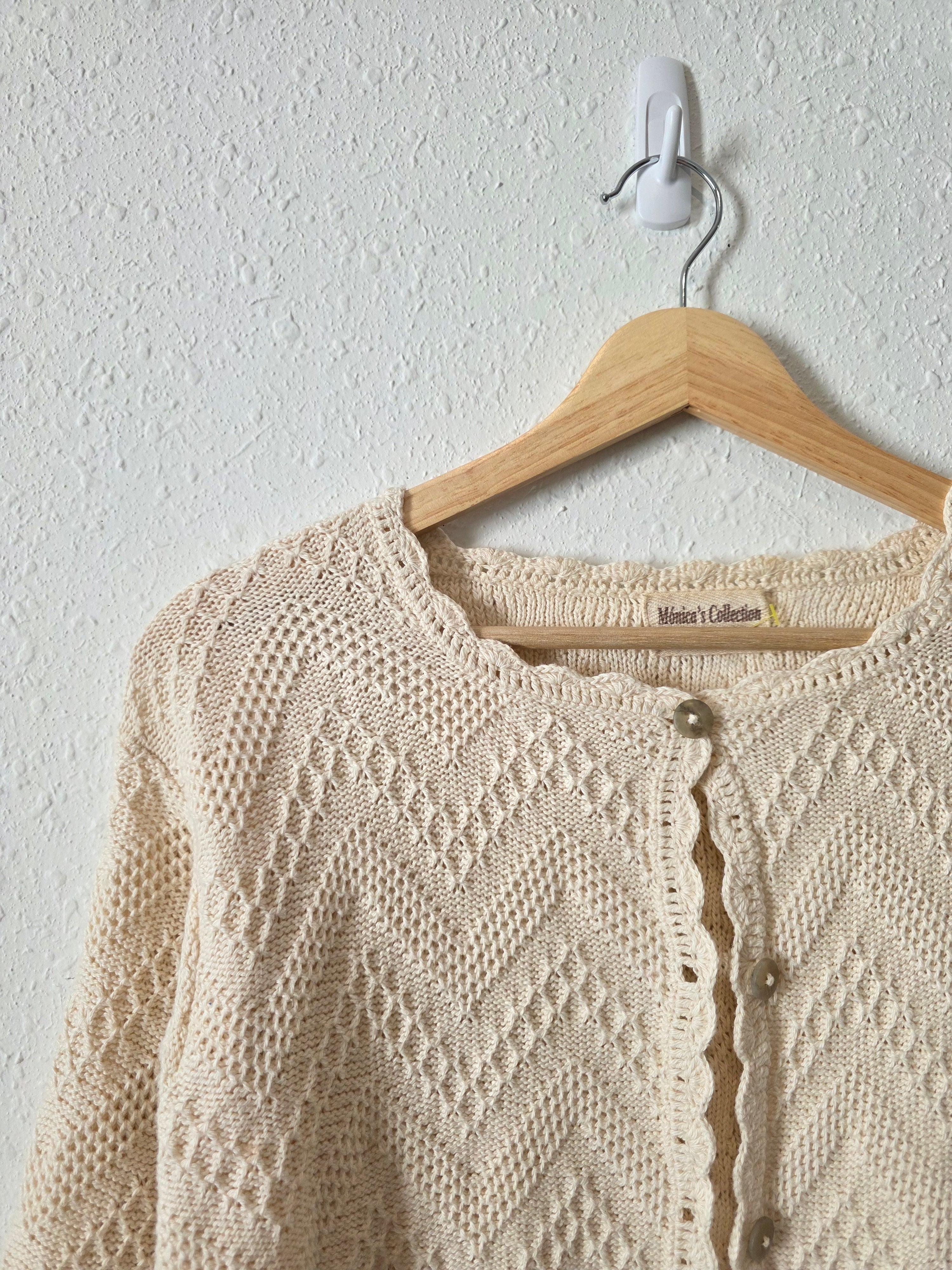 Textured Organic Cotton Cardigan (M)