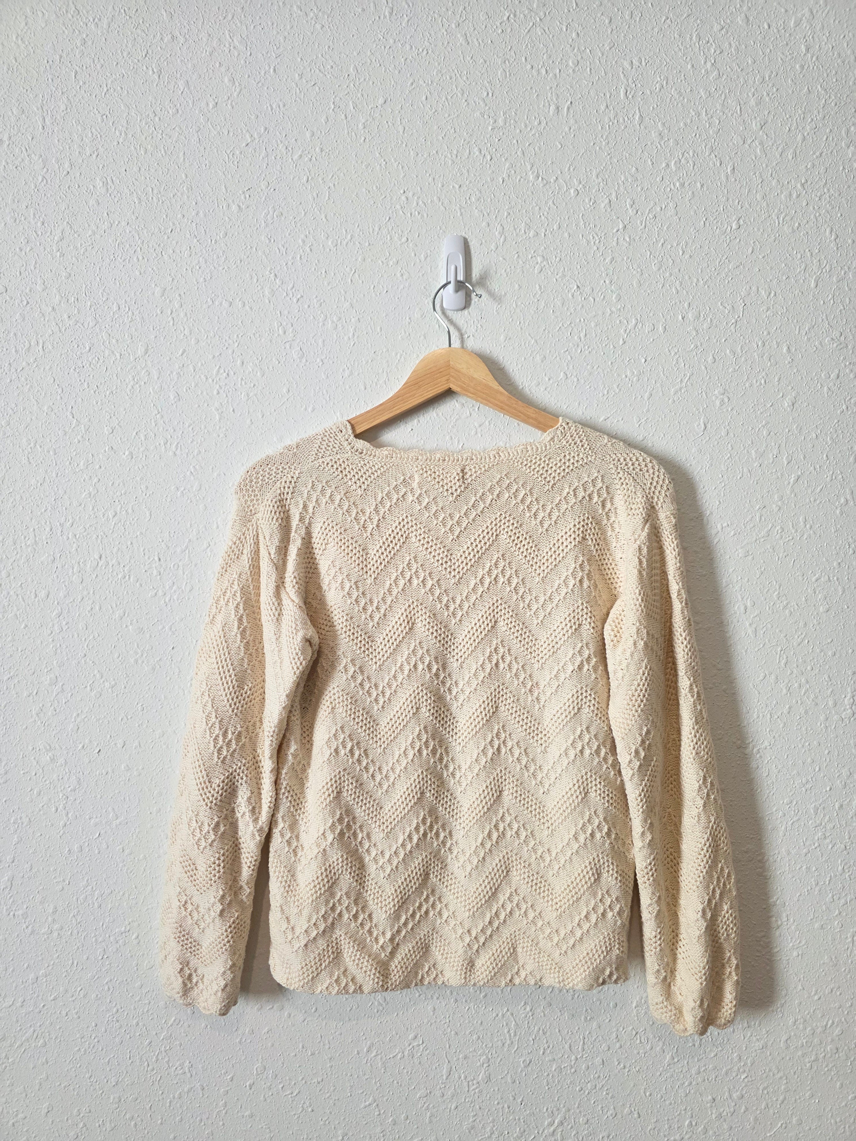 Textured Organic Cotton Cardigan (M)