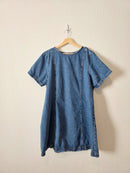 Cotton Denim Mini Dress (XXL)
