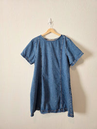 Cotton Denim Mini Dress (XXL)