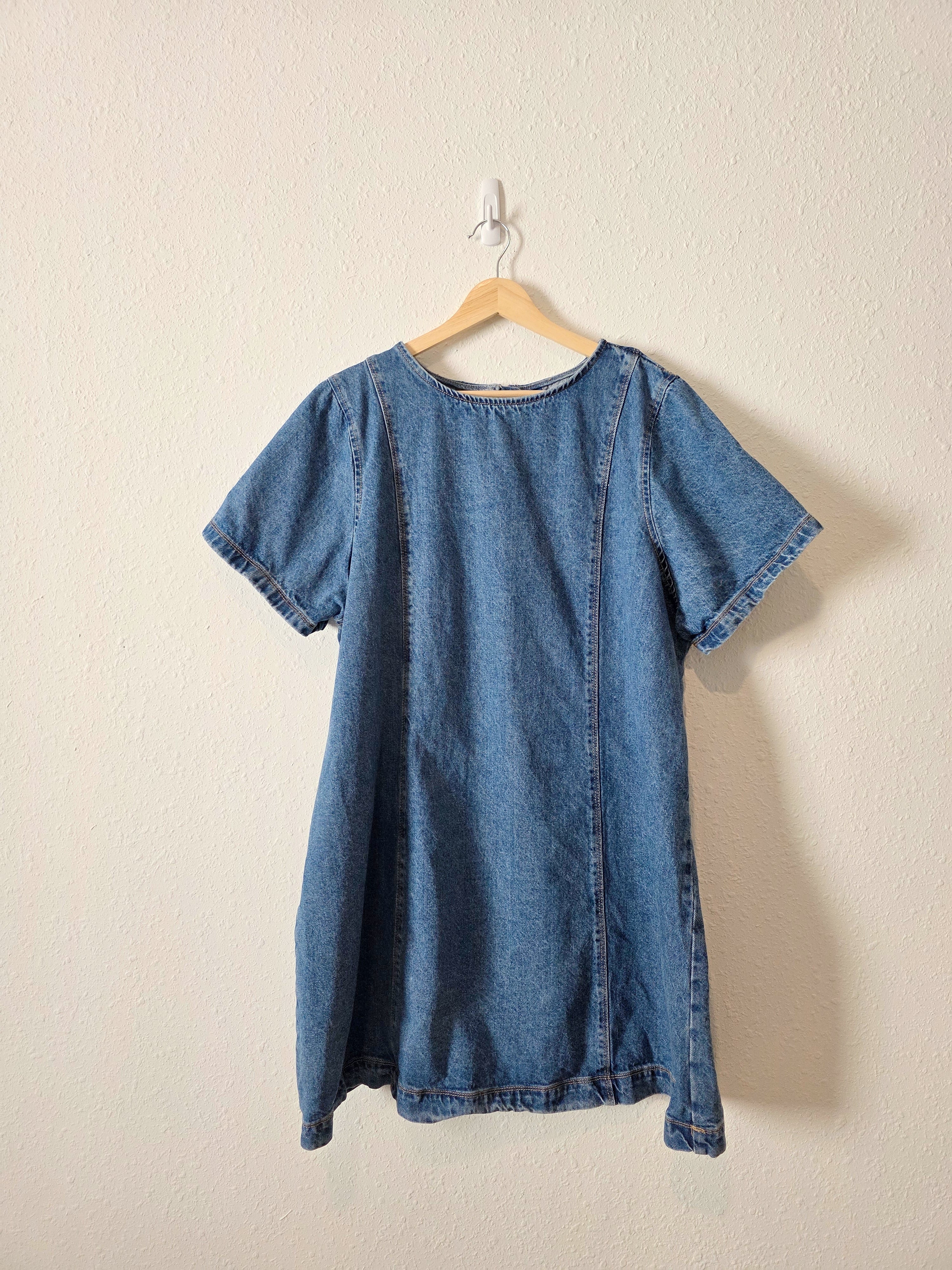 Cotton Denim Mini Dress (XXL)