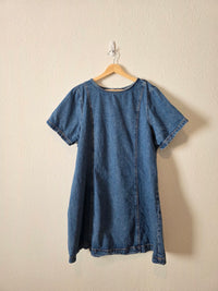 Cotton Denim Mini Dress (XXL)