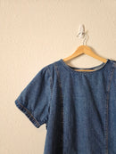 Cotton Denim Mini Dress (XXL)