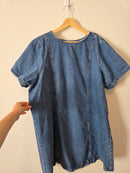 Cotton Denim Mini Dress (XXL)