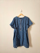 Cotton Denim Mini Dress (XXL)