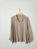 Vintage J.Jill Gingham Button Up Shirt (L/XL)
