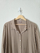 Vintage J.Jill Gingham Button Up Shirt (L/XL)