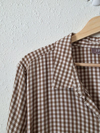Vintage J.Jill Gingham Button Up Shirt (L/XL)